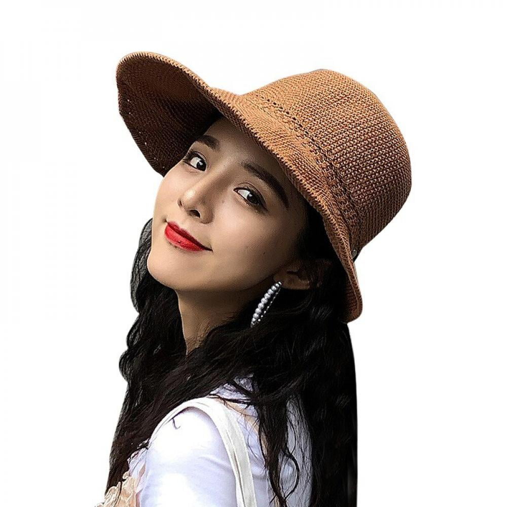 Women Spring Visors Cap Foldable Wide Large Brim Sun Hat Beach Hats for Women Straw Hat Women Spring Visors Cap Foldable Wide Large Brim Sun Hat Beach Hats for Women Straw Hat
