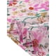 thumbnail image 5 of Falda corta de gasa con volantes en capas y estampado floral para mujer, cintura elástica, color rosa, talla L, 5 of 6