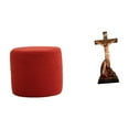 thumbnail image 1 of Escabel,Reposapiés pequeño,taburete otomano,sofá,taburete de té,Estatua católica,Estatua de la Virgen María Figura Colección Religiosa,Figura de la cruz de Jesús Escultura católica, 1 of 8