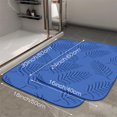 thumbnail image 3 of Blue Tree Leaf Luxury Flannel Bathroom Mats 16x24, Extra Soft and Absorbent Non-Slip Shower Rug for Bathroom Floor, 3 of 9