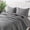 Dark Grey, variant on Olive Green King Size Quilt Set, Striped Pick Stitch Lightweight Bedspread, Soft Channel Rustic Coverlet, Spring Summer Thin Comforter, 104x90 inches
