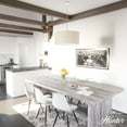 thumbnail image 3 of Hunter - Solhaven 4-light Bleached Alder, Large Pendant Light, Dimmable, Modern Style, Drum Shaped, for Bedrooms, Dining, Living Rooms - 19383, 3 of 7
