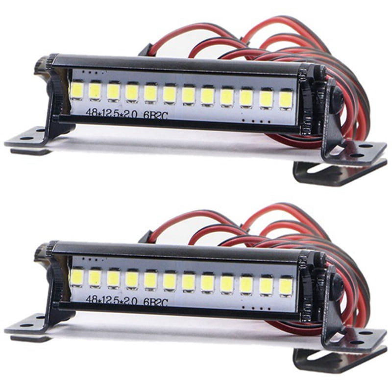4 Faretti Per Luci Da Tetto Con Lampada A LED Per 1/10 RC