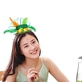 thumbnail image 1 of Diadema del Día de San Patricio Salvador sombrero de plumas para hombres y mujeres, 1 of 10