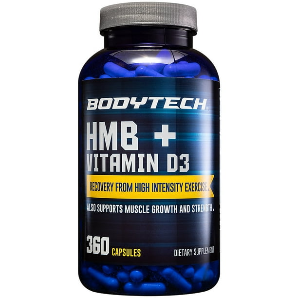 BodyTech HMB + Vitamin D3 Supports Muscle Growth and Strength (360