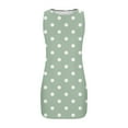 thumbnail image 3 of yillto Womens Mini Dress Sleeveless Summer Casual Tunic Shirt Dress Polka Dot Printed Tank Dresses, 3 of 6