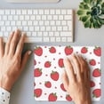 thumbnail image 4 of Strawberry Red Fruits Mouse Pad 7x8.6 in / 7.9x9.5 in Cute Gaming & Desk Mat with NonSlip Rubber Base, Perfect for Wireless Mouse Use, Add a Pop of Color to Your Workspace, 4 of 6