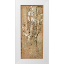 Whistler, James McNeill 12x24 White Modern Wood Framed Museum Art Print Titled - A Street In Venice 1880
