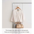 thumbnail image 3 of Yamazaki Home Over-the-Door Backpack Hanger, White, Steel, Supports 22 pounds, 3 of 7