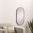 thumbnail image 2 of Mark&Day Wall Mirror, Soyla Modern Black Oval Vanity Mirrors for Bedroom Living Room Bathroom and Entryway Home Decor, Mounted Matte Aluminum Frame Mirror for Walls (32" H x 16" W), 2 of 6