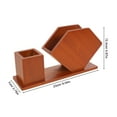 thumbnail image 6 of Homoyoyo Wooden Tissue Box Cover with Multi-Compartment Napkin Holder for Kitchen, Office, Home, and Desk Organization, 6 of 7
