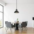 thumbnail image 3 of 1-Light Dark Pewter Mini Pendant With Modern Industrial Dome Shade LED Compatible Barn Ceiling Pendant Light, 3 of 7