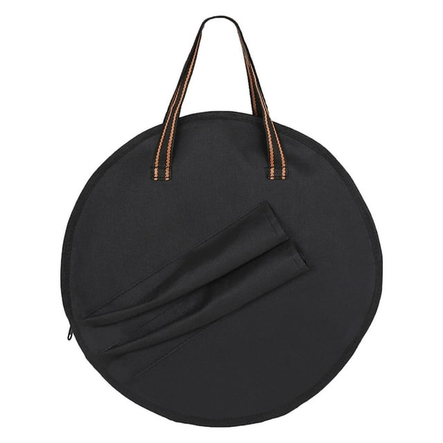 Bolsa para tambor tonto de 14 pulgadas, portátil, para instrumentos de percusión, almohadilla de práctica para tambor tonto raya amarilla
