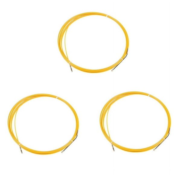 3pcs 10M 3Mm Guide Device Fiberglass Electric Cable Push Pullers Duct Snake Rodder Fish Tape Wire