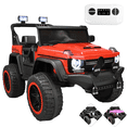 thumbnail image 1 of Montable Eléctrico Camioneta 4x4 para Niños Luz Sonido Bluetooth Control Remoto 12v - Rojo, 1 of 8