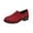 Red, variant on Wensltd Women Solid Color Round Toe Chunky Low Heel Loafers Versatile Wear Round Toe Shoe