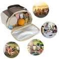 thumbnail image 7 of Unique Bargains Insulated Leak-proof Waterproof Lunch Bag Brown 228 oz, 7 of 7