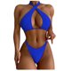 thumbnail image 1 of Mujeres vendaje ahueca hacia fuera sólido sexy bikini push-up acolchado traje de baño traje de baño conjunto de ropa de playa Fridja nalpqowj50934, 1 of 8