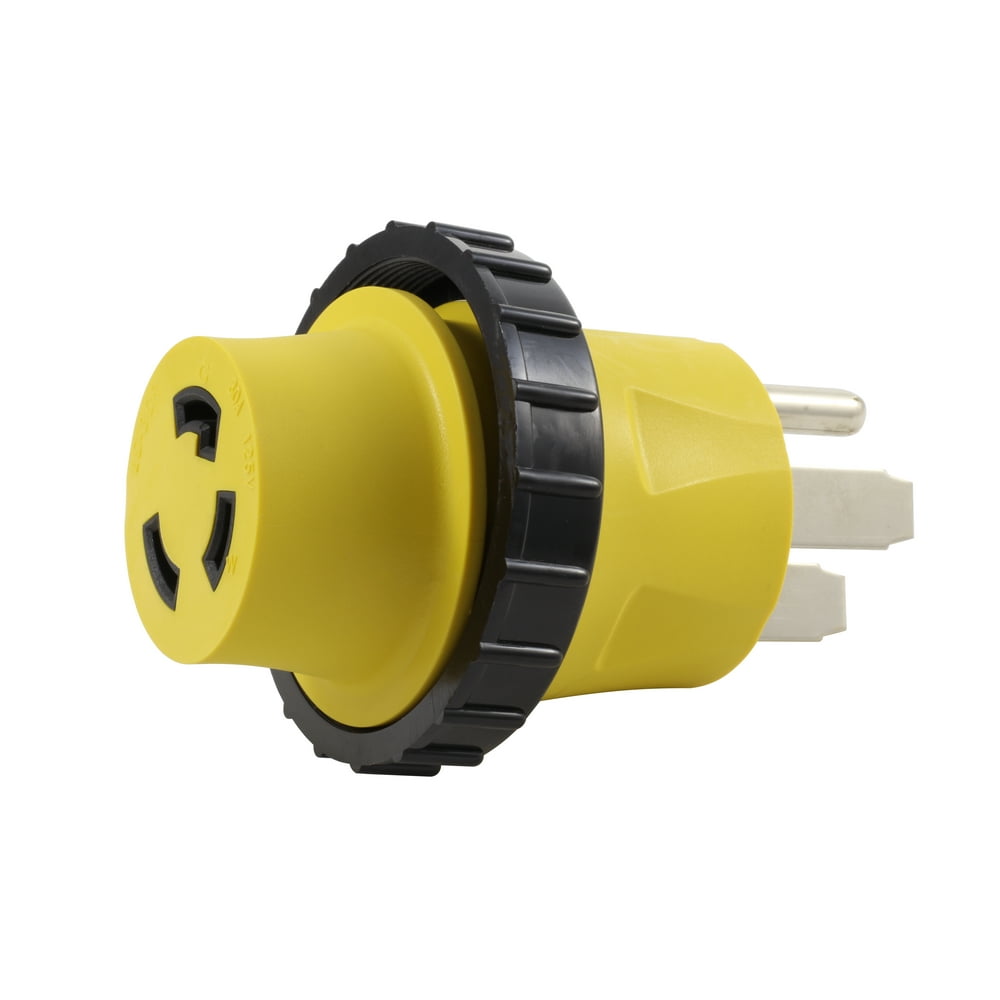 AC WORKS [RV1450M30] RV/ Marine Generator Adapter (50Amp 4Prong RV