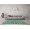 thumbnail image 3 of Ahgly Company Indoor Rectangle Southwestern Light Blue Country Area Rugs, 7' x 9', 3 of 4