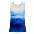 thumbnail image 4 of Aueoeo Men's Tie-Dyed Tank Top Sleeveless Novelty Graphic Tees Mens Big & Tall Casual Cool Sports Workout Tank Tops for Men Vacation Hawaiian Beach T-Shirts 2X 3X 4X Dark Blue, 4 of 4