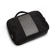 btL 4 Piece Nylon Mesh Front Expandable Zippered Compression Packing Cubes, Black