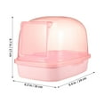 thumbnail image 2 of IFANLANDOR Chinchilla Sand Bath Container Plastic Pink Set for Indoor Use, 2 of 6