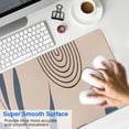 thumbnail image 4 of Long Mouse Pads for Desk,Brown Boho Geometric and Plant Pattern Desk Mats on Top Of Desks, Desk Mouse Pad Extra Large with 3mm Non-Slip Base and Stitched Edge for Gaming,Office,Work,Home 31.5"x11.8", 4 of 6