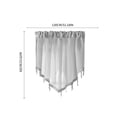 thumbnail image 4 of Sentmoon Curtains for Living Room Living Room Curtains Curtains Short Curtains Solid Color Curtains Triangular Curtains Household Curtains Small Curtains Through Rod Curtains for Windows, 4 of 10