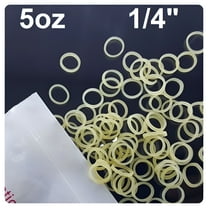 XIRQI 100X Orthodontic Rubber Bands Braces Stretch Elastic Oral Mouth Teeth Braces Rubber Bands 5Oz 1/4"