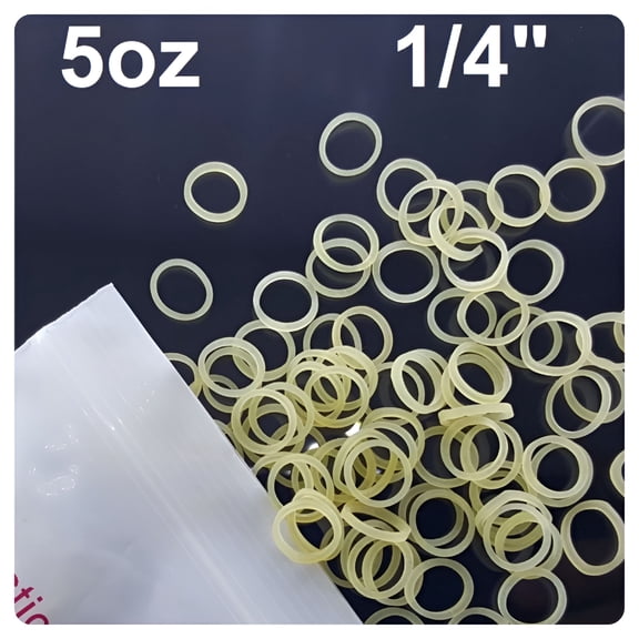 XIRQI 100X Orthodontic Rubber Bands Braces Stretch Elastic Oral Mouth Teeth Braces Rubber Bands 5Oz 1/4"