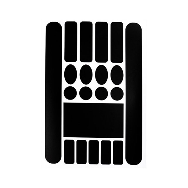 Greeniant Adhesivo de cadena Mano de obra Tamaño compacto Paster protector Gran decoración Marco Protector Pegatinas a prueba de arañazos Suministros Patinetes eléctricos Negro mate Greeniant OD001175-02