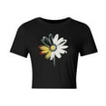thumbnail image 6 of Busydd T Shirts for Women Casual Short Sleeve Summer Tops for Women Trendy Round Neck Crop Tops for Women Comfy Cotton Graphic Tees XL, 6 of 6
