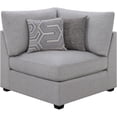 thumbnail image 4 of JERFIT Modern Grey Corner Chair with Reversible Cushions, Upholstered Modular Chaise Lounge for Living Room, 4 of 10