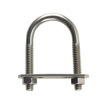 Hampton 1/4 in. X 1-1/8 in. W X 2 in. L Coarse Stainless Steel U-Bolt