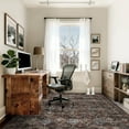thumbnail image 2 of Vintage Floral Area Rug, Washable Ultra-Thin Non-Slip Rug for Bedroom, Soft Retro Accent Carpet for Dining Room, Stain-Resistant,  Old Red, 2 of 11