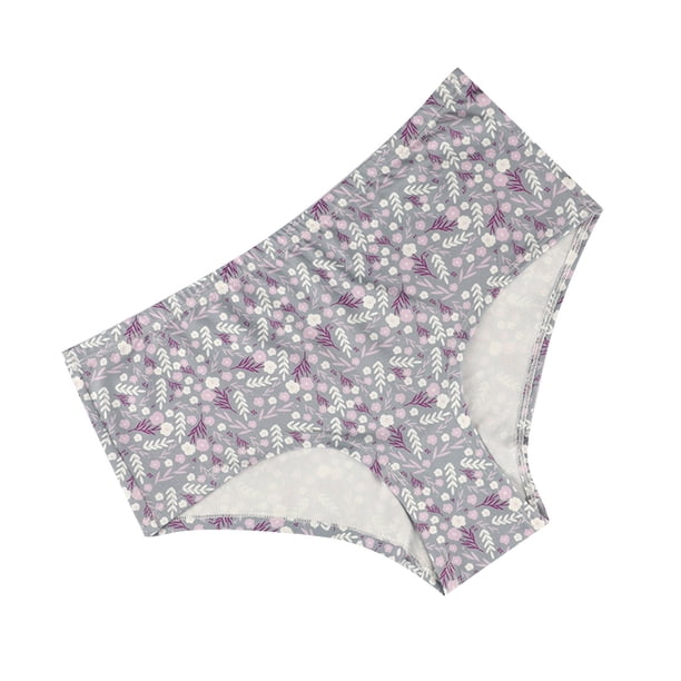 Gibobby Calzoncillos para mujeres sexy Ropa interior de patrón sin costuras con cierre de vientre y levantamiento de cadera de cintura alta para mujer(Gris,XL)