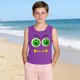 thumbnail image 4 of Niños Niños Niños Moda Lindo Gradiente Impresión Suave Camisola sin Mangas para el Uso Casual Y Ocasiones Especiales, 4 of 6