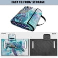 thumbnail image 6 of Pzuqiu Watercolor Sea Turtle Golf Cart Seat Cover with 4 Front Pockets Golf Cart Seat Covers, Soft Foldable Design Quilted Golf Cart Seat Covers, 6 of 9