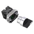 thumbnail image 5 of 22mm Latching 2 No 3-position Rotary Selector Select Switch Zb2-be101c Black, 5 of 5