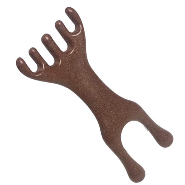 Peine de masaje con dientes anchos, práctico masajeador manual de mano para el cuero cabelludo, rascador de cabeza, masajeador para cabeza, espalda, dos cabezas