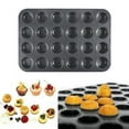 thumbnail image 2 of Huayishang Cake Pop Mold 24 Piece Non Sticky Cups Small Cake Round Mini Mcphenmafen Egg Tart, Kitchen Essentials Clearance Sale Black, 2 of 6