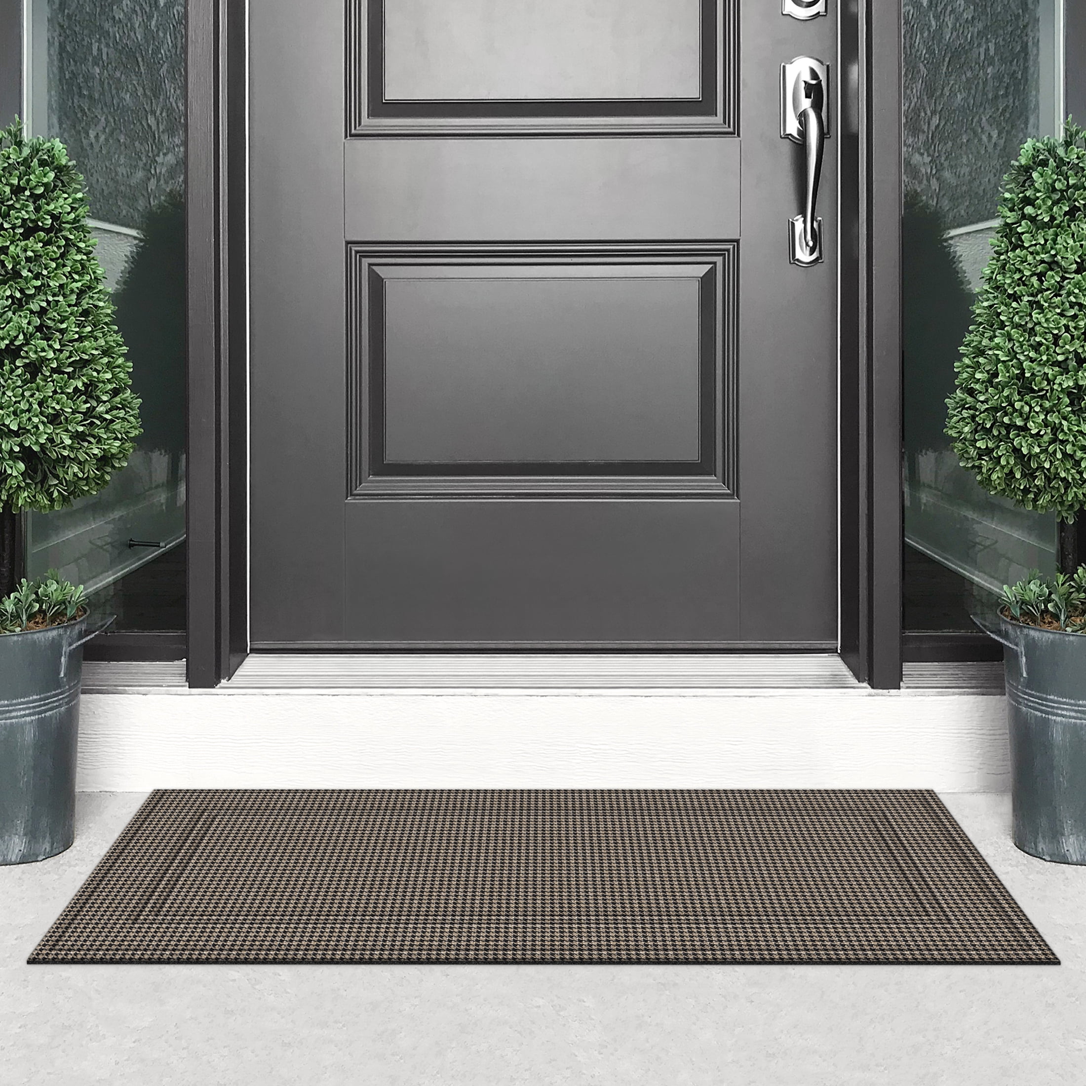 Mainstays Scottsdale Utility Indoor/Outdoor Recycled Rubber All-Weather Doormat, 23 in x 47 in