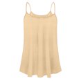 thumbnail image 3 of Long Vest,Flowy Tank Top for Women,Loose Cami,Pleated Dressy Swing Spaghetti Strap Camisole, 3 of 4