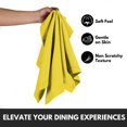 thumbnail image 3 of Softopia Cotton Hemstitch Table Fabric Cloth Napkins 18"x18", Set of 4, Lemon Yellow, 3 of 7