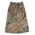 thumbnail image 2 of Vince Camuto Women's Semi-Fitted Lightweight Fully Lined Midi Skirt (Tapestry Paisley, XL), 2 of 3