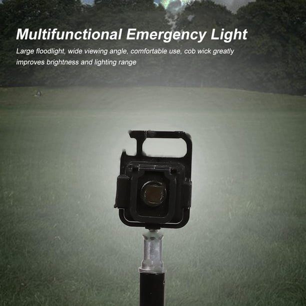 Lámpara 500 lúmenes mini linterna llaveros COB LED luces de trabajo de bolsillo sacacorchos