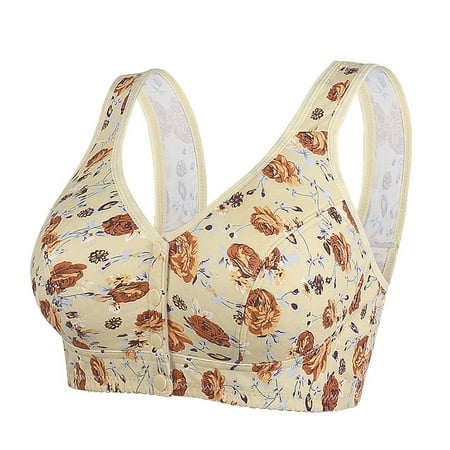 Mgmyaa Bras for Women Oversized Strapless Bra with Cotton Design Style Front Buckle Underwear