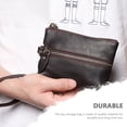 thumbnail image 5 of EXHUMKY Durable Car Key Storage Pouch Chocolate Color Easy to Carry Organizer for Keys and Coins, 5 of 5