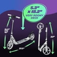 thumbnail image 6 of Skidee Scooter for Kids, Teens, Adults, 4 Adjustment Levels, Handlebar Up to 41 Inches, White, 6 of 7